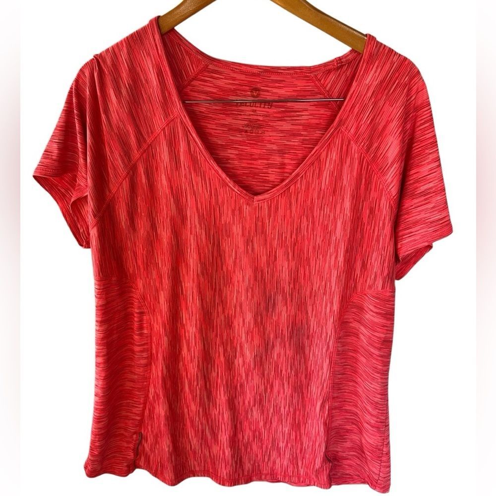 Velocity Heather Red Athletic Tee Women’s 2x